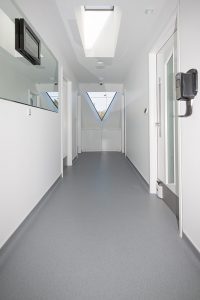 Central corridor to Facemed Cosmetic Surgery between treatment rooms