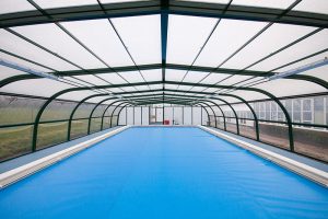 Sutton-at-Hone school swimming pool and enclosure