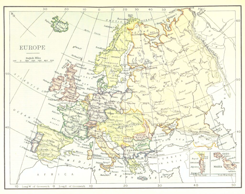 A Europea map to represent Brexit.