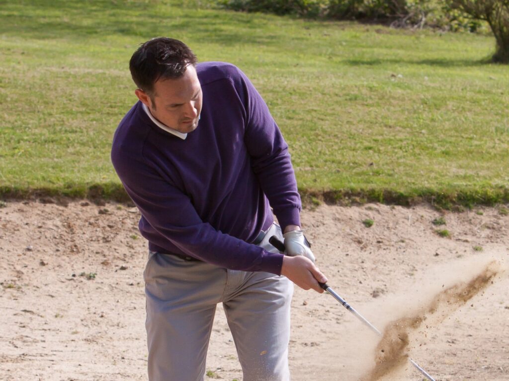 Senior architectural technician John Allum enjoying a round on the golf course!