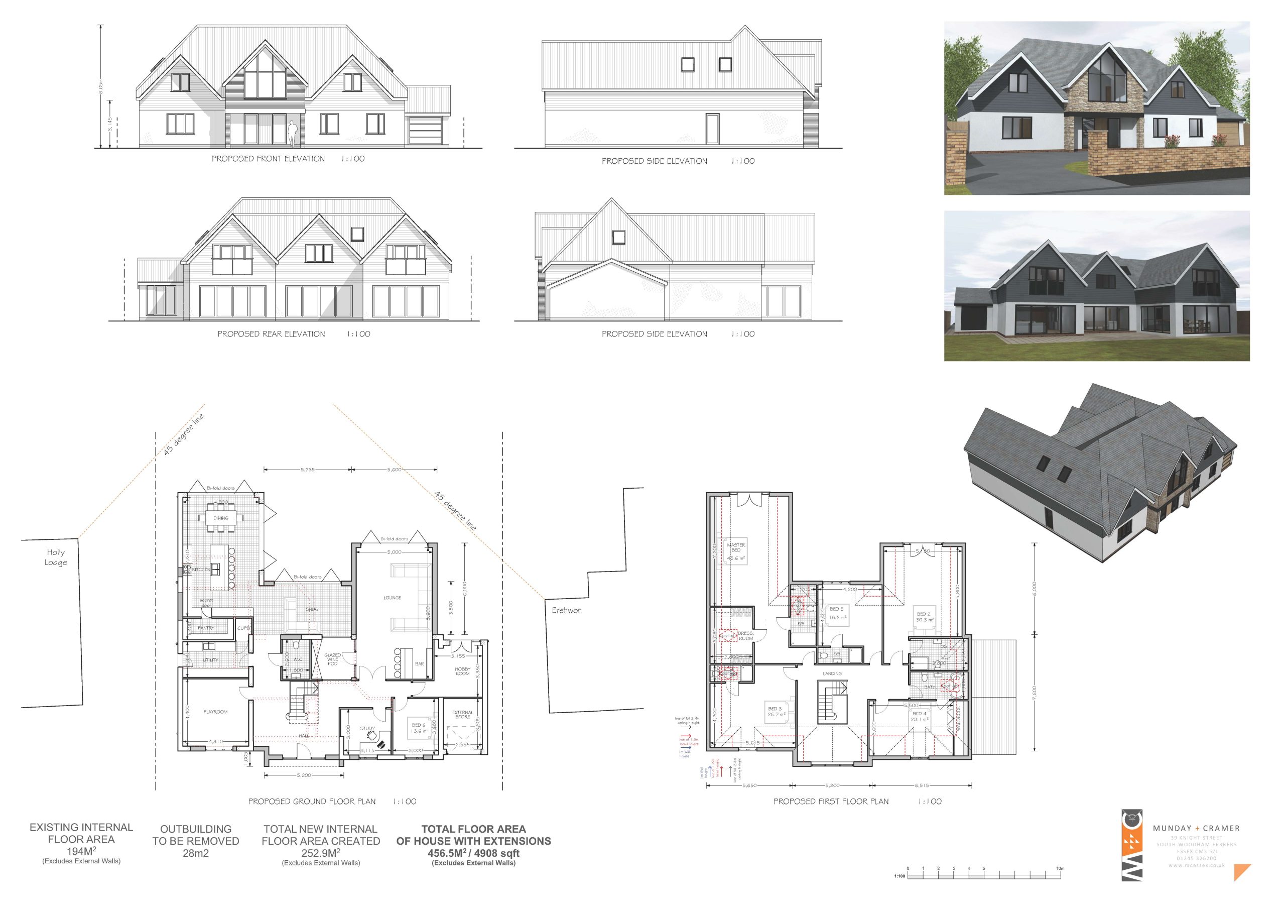 First Floor Extension & Internal Alterations - A home extension with cladding