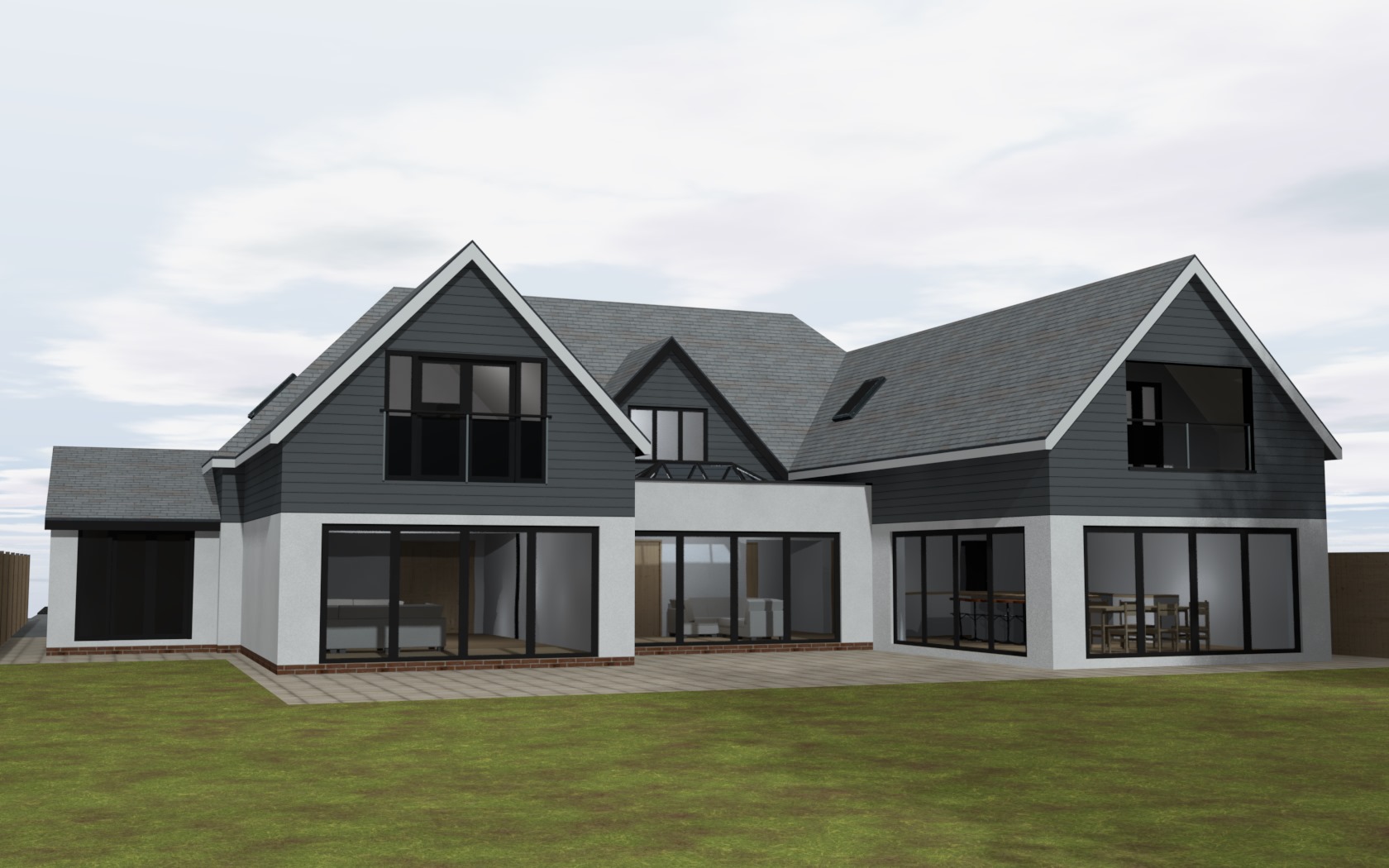 First Floor Extension & Internal Alterations - A home extension with cladding (Rear)