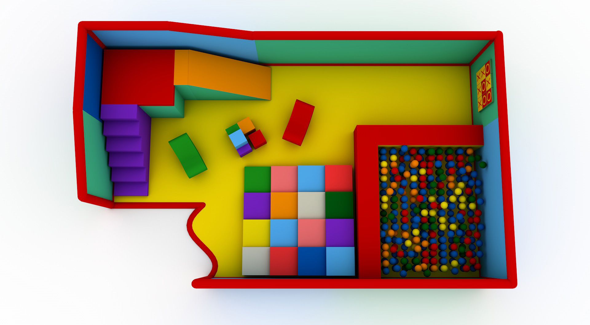 Play Area Refurbishment at St Helen's Primary School - 3D Model